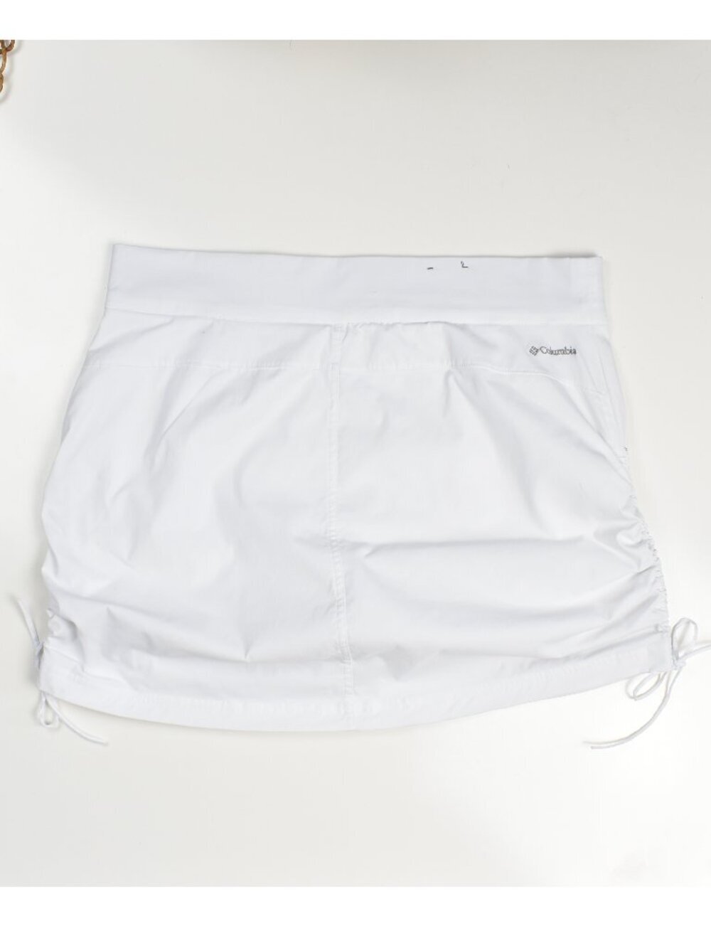Columbia Women's All Seasons Ruched Skort Skirt White - L - Picture 4 of 7